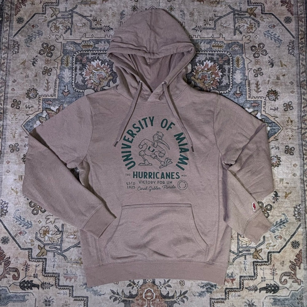 University of Miami Hurricanes Hoodie College Merch Size Small Football School